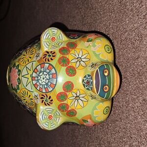 1960s Vintage Piggy Bank Hand Painted NWOT